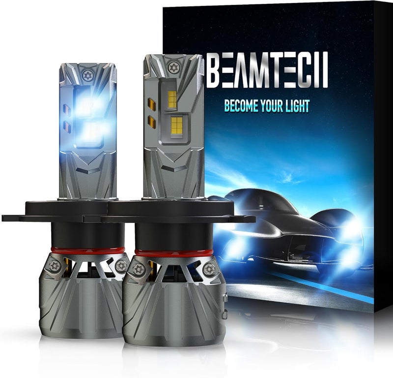 BEAMTECH H-4 Bulb, Fit For 2014-2021 Tundra, 2000-2013 2019-2022 Accent, 1997-2015 Tacoma, Pack of 2 - Image 1